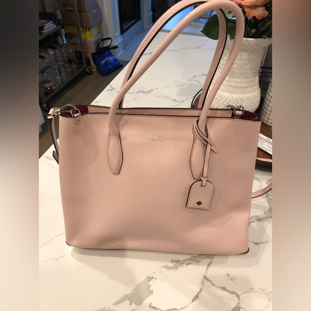 Kate Spade Zip-Top Tote with Crossbody Strap - Pink